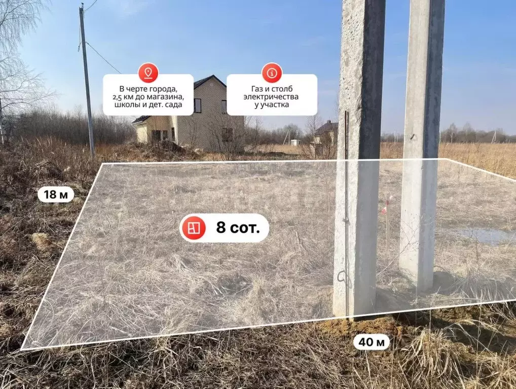 Участок в Костромская область, Кострома  (8.14 сот.) - Фото 2