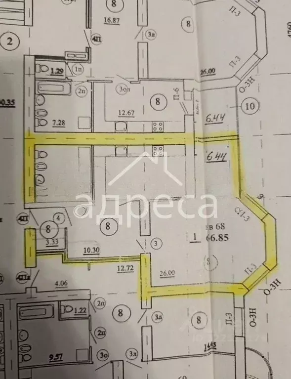 1-к кв. Самарская область, Самара Ново-Садовая ул., 140 (69.9 м) - Фото 2