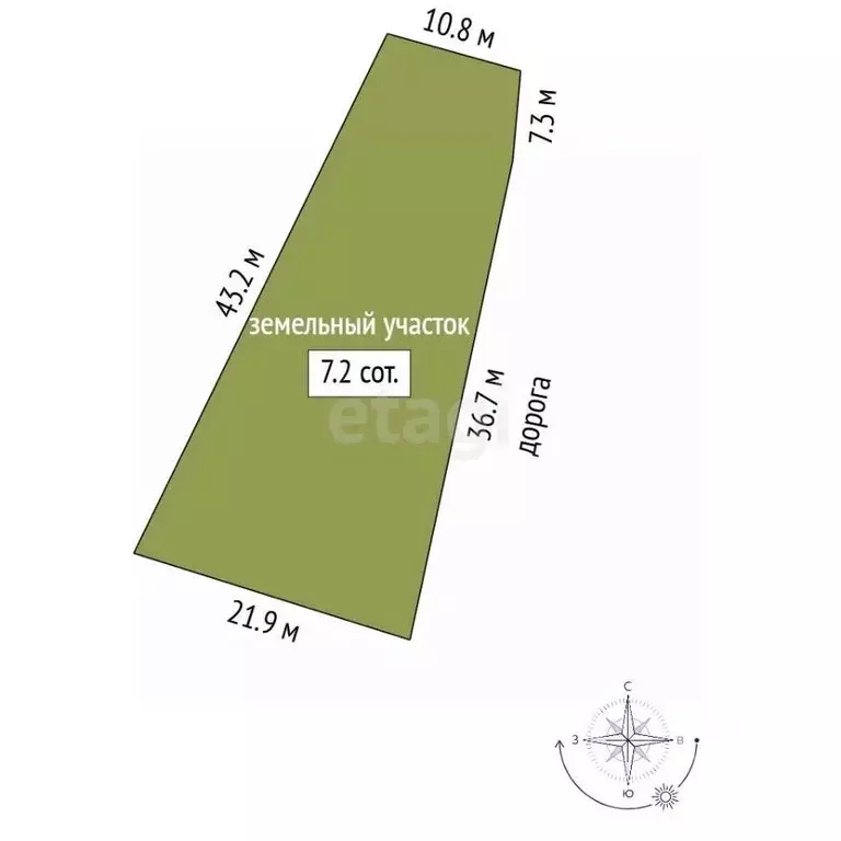 Участок в Москва № 185 кв-л,  (7.2 сот.) - Фото 2