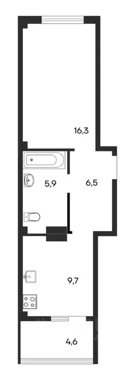 1-к кв. Крым, Бахчисарай ул. Мира, 22 (43.0 м) - Фото 0