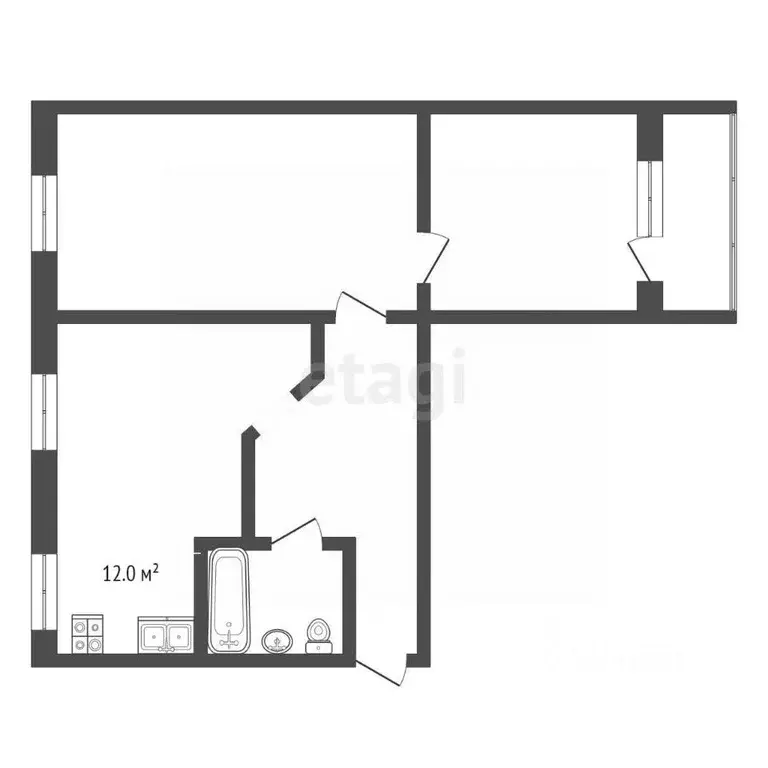 3-к кв. Крым, Армянск ул. Иванищева, 15 (60.7 м) - Фото 2