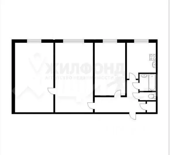 3-к кв. Нижегородская область, Кстово 2-й мкр, 17 (62.0 м) - Фото 1