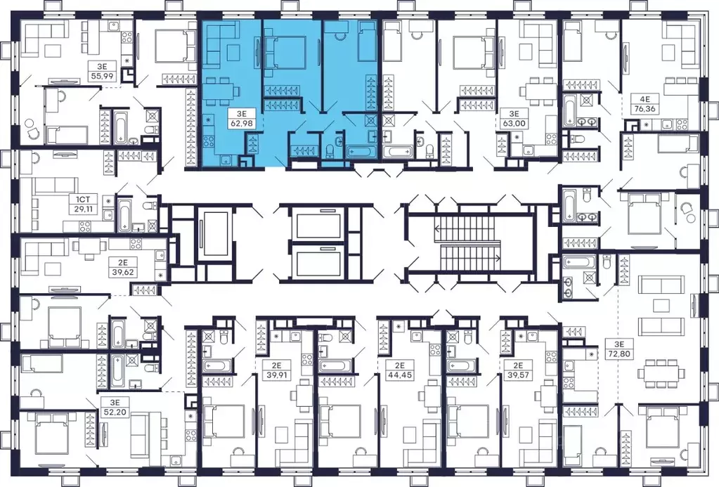 2-к кв. Московская область, Красногорск Павшино мкр, Тетрис жилой ... - Фото 2