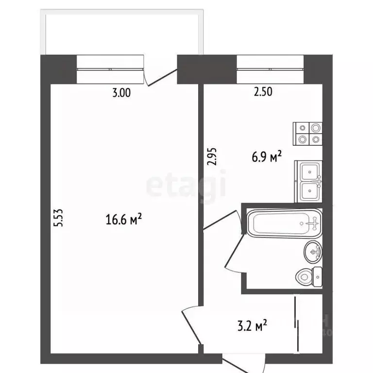 1-к кв. Саратовская область, Балашов ул. Титова, 15А (30.3 м) - Фото 1