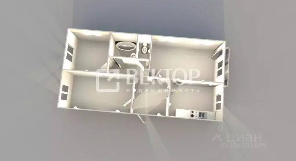 Комната Костромская область, Кострома ул. Крупской, 19 (31.0 м) - Фото 2