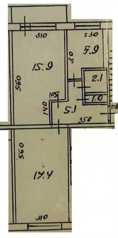 2-к кв. Смоленская область, Смоленск ул. Маршала Еременко, 44 (47.0 м) - Фото 2