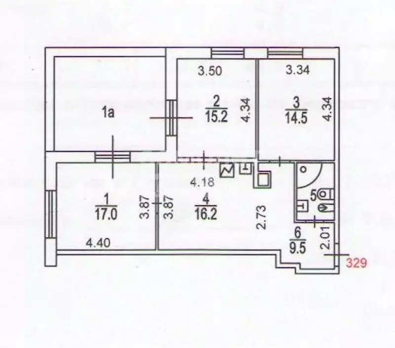 3-к кв. Москва Минская ул., 1ГК1 (100.0 м) - Фото 1