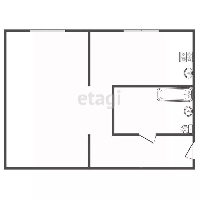 1-к кв. Бурятия, Улан-Удэ Загорск мкр, ул. Родины, 4 (31.0 м) - Фото 0