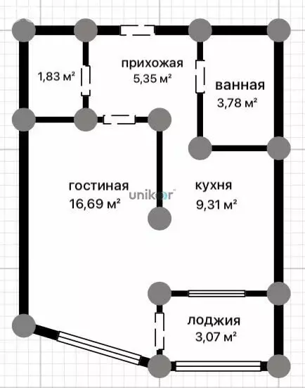1-комнатная квартира: Республика Башкортостан, Уфа, улица Минигали ... - Фото 0