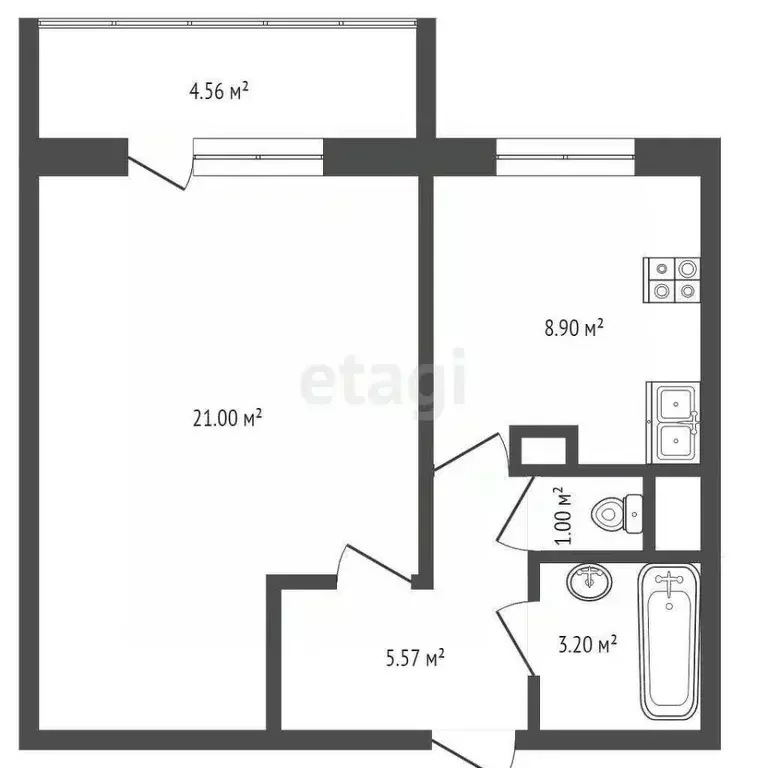 1-к кв. Москва Березовая аллея, 7 (39.2 м) - Фото 1
