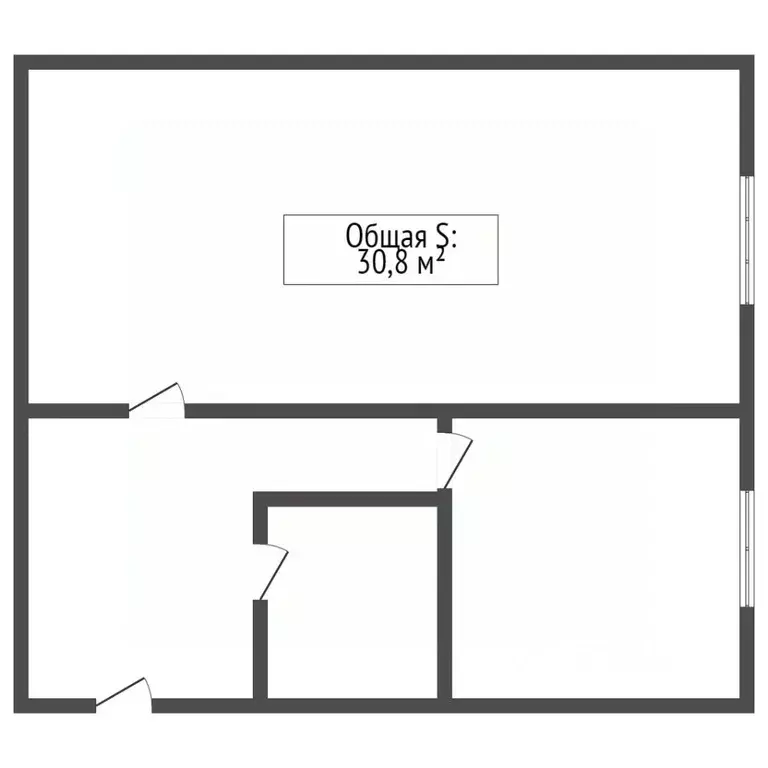 1-к кв. Брянская область, Брянск Новозыбковский пер., 1 (30.8 м) - Фото 2