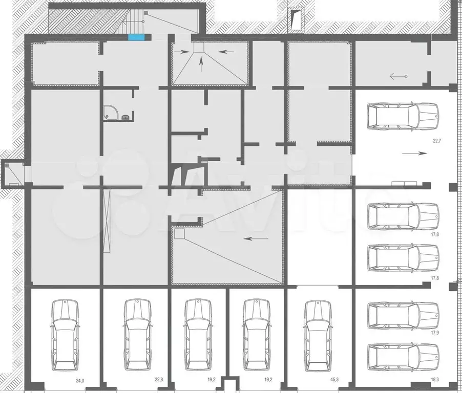 Машиноместо, 18 м - Фото 1