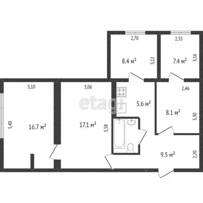 4-к кв. Крым, Ялта муниципальный округ, Виноградное пгт ш. ... - Фото 1