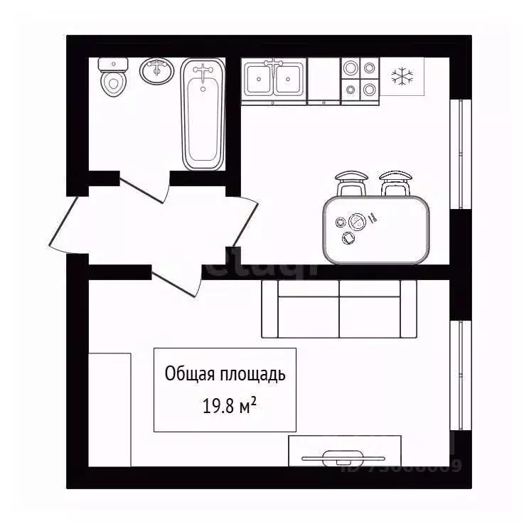 1-к кв. Алтай, Горно-Алтайск ул. Григория Чорос-Гуркина (19.8 м) - Фото 2
