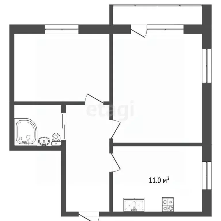 2-к кв. Костромская область, Кострома Пантусово мкр, бул. Михалевский, ... - Фото 2