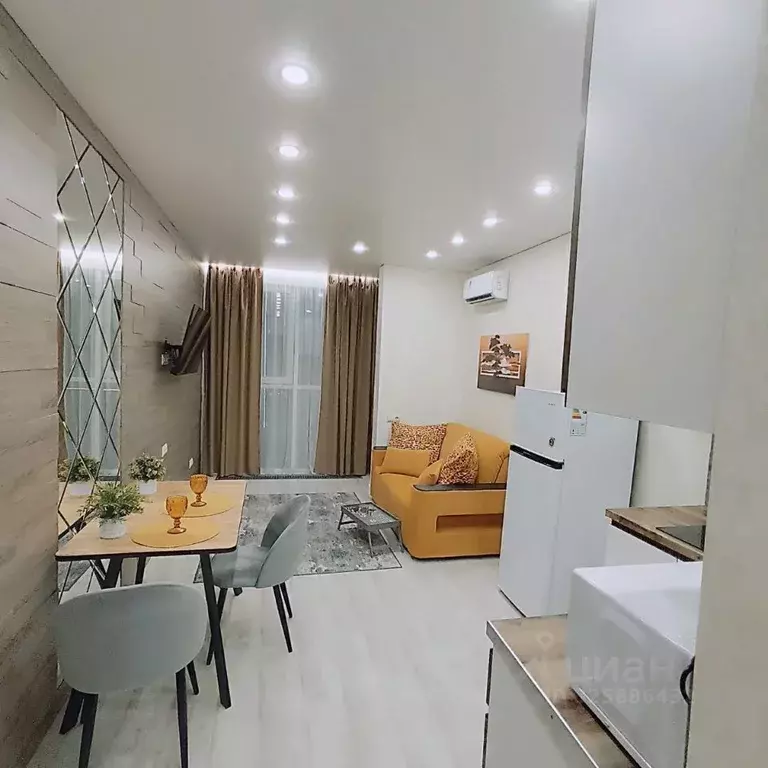 Студия Краснодарский край, Сочи Бытха мкр, ул. Ясногорская, 16/8к1 ... - Фото 1