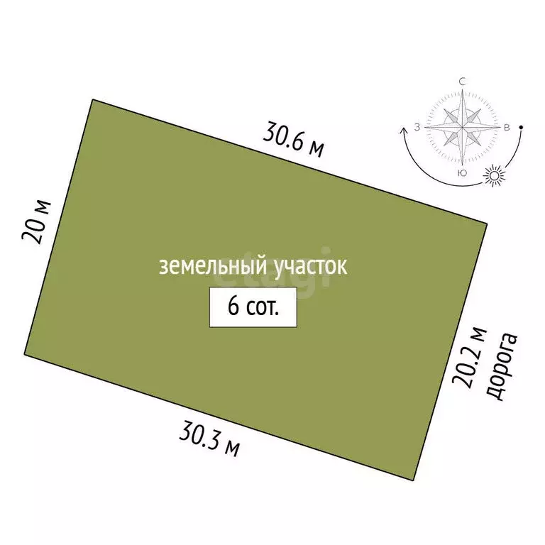 Участок в Калиновское сельское поселение, ТСН Седой Азов (6 м) - Фото 1