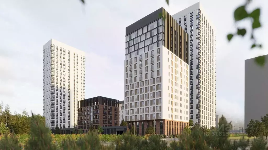 2-к кв. Свердловская область, Екатеринбург ВИЗ жилрайон, Риверсайд ... - Фото 1