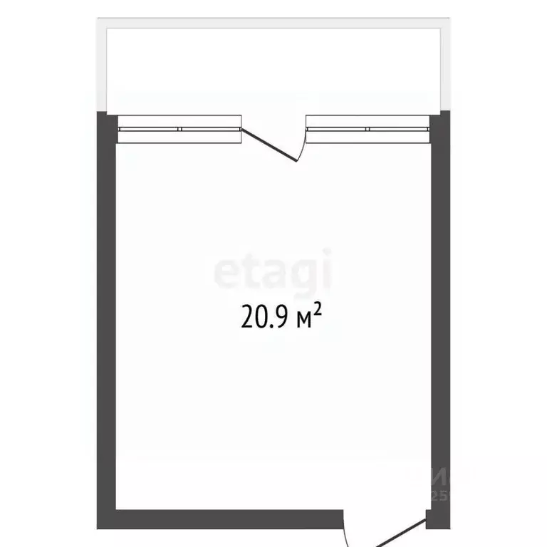 Студия Крым, Алушта Профессорский Уголок мкр,  (20.9 м) - Фото 1