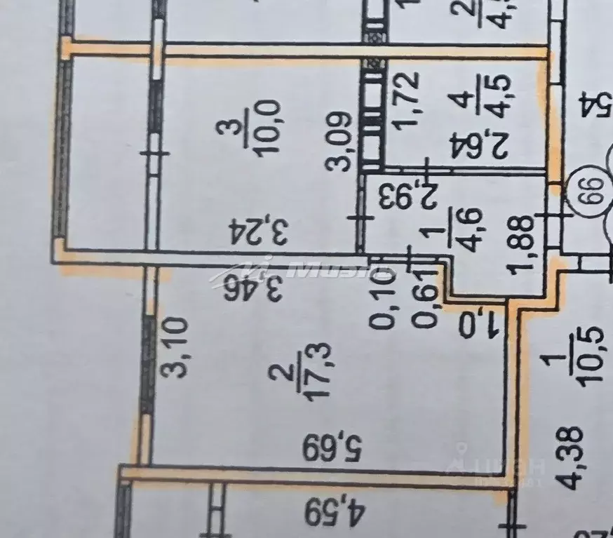 1-к кв. Крым, Симферополь пер. Мраморный, 38 (40.5 м) - Фото 2