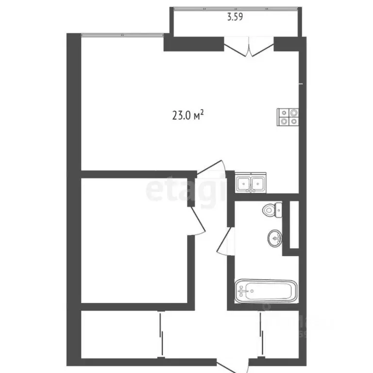 1-к кв. Москва ул. 1-я Машиностроения, 10 (54.0 м) - Фото 2