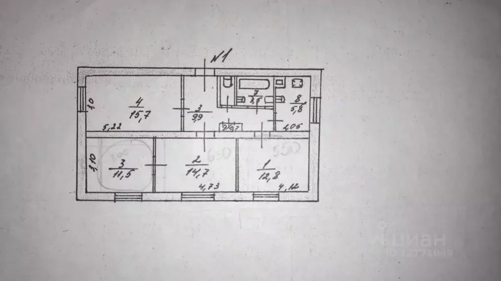 4-к кв. Тульская область, Тула Макара Мазая ул., 25 (76.8 м) - Фото 1