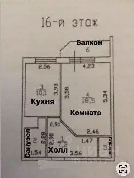 1-к кв. Ленинградская область, Всеволожский район, пос. Бугры ул. ... - Фото 2