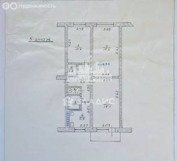 3-комнатная квартира: Керчь, улица Горького, 2Б (62.7 м) - Фото 1