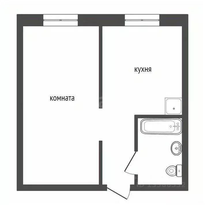 1-к кв. Красноярский край, Красноярск просп. Металлургов, 17 (30.7 м) - Фото 2