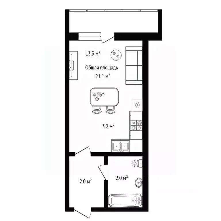 Студия Новосибирская область, Новосибирск ул. Бориса Богаткова, 260/1 ... - Фото 1