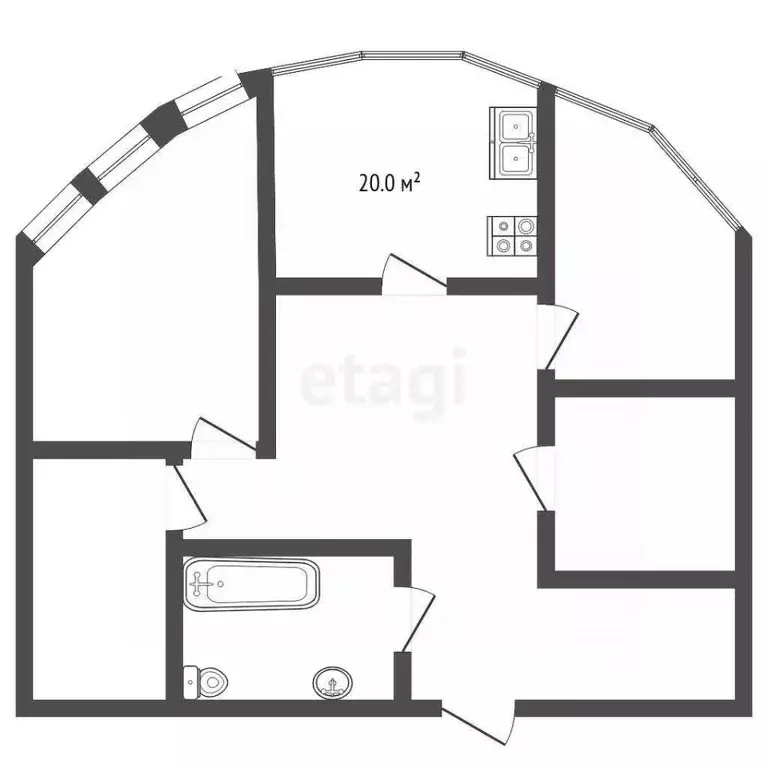 3-к кв. Ставропольский край, Пятигорск ул. Бунимовича (107.0 м) - Фото 2