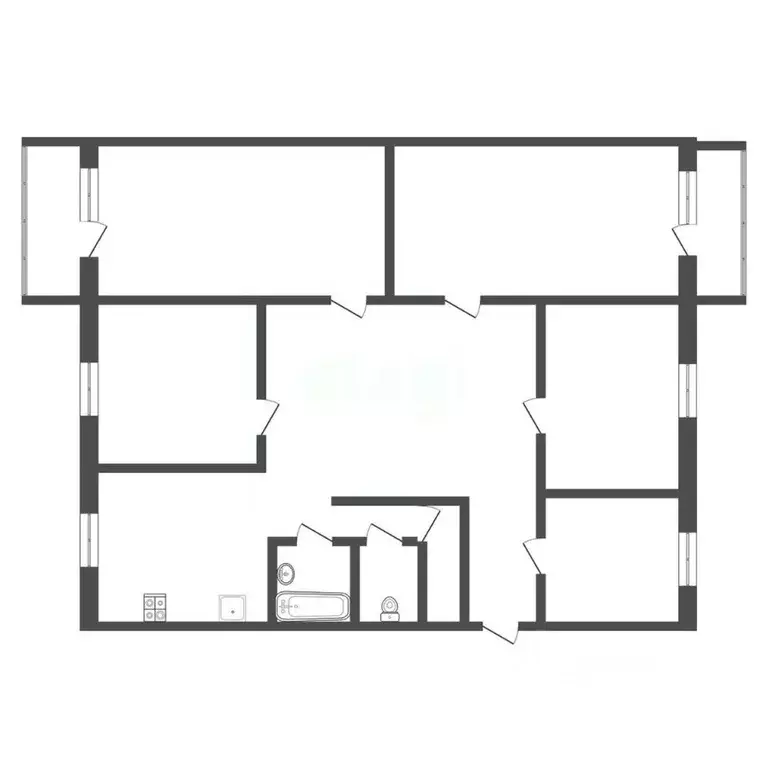 Комната Тульская область, Богородицк Западный мкр, 22 (54.5 м) - Фото 2