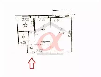 2-к кв. Кемеровская область, Кемерово Красная ул., 25 (40.4 м) - Фото 1