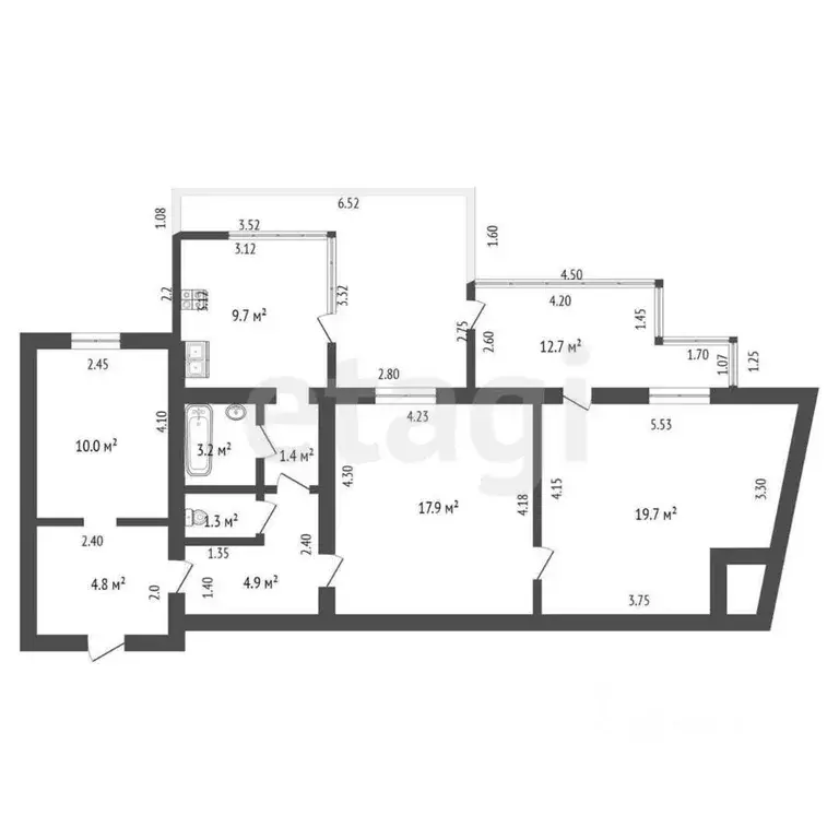 3-к кв. Крым, Ялта ул. Чехова, 24 (102.56 м) - Фото 1