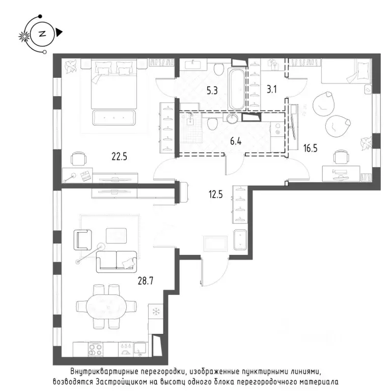 2-к кв. Санкт-Петербург Лисичанская ул., 15 (95.0 м) - Фото 0