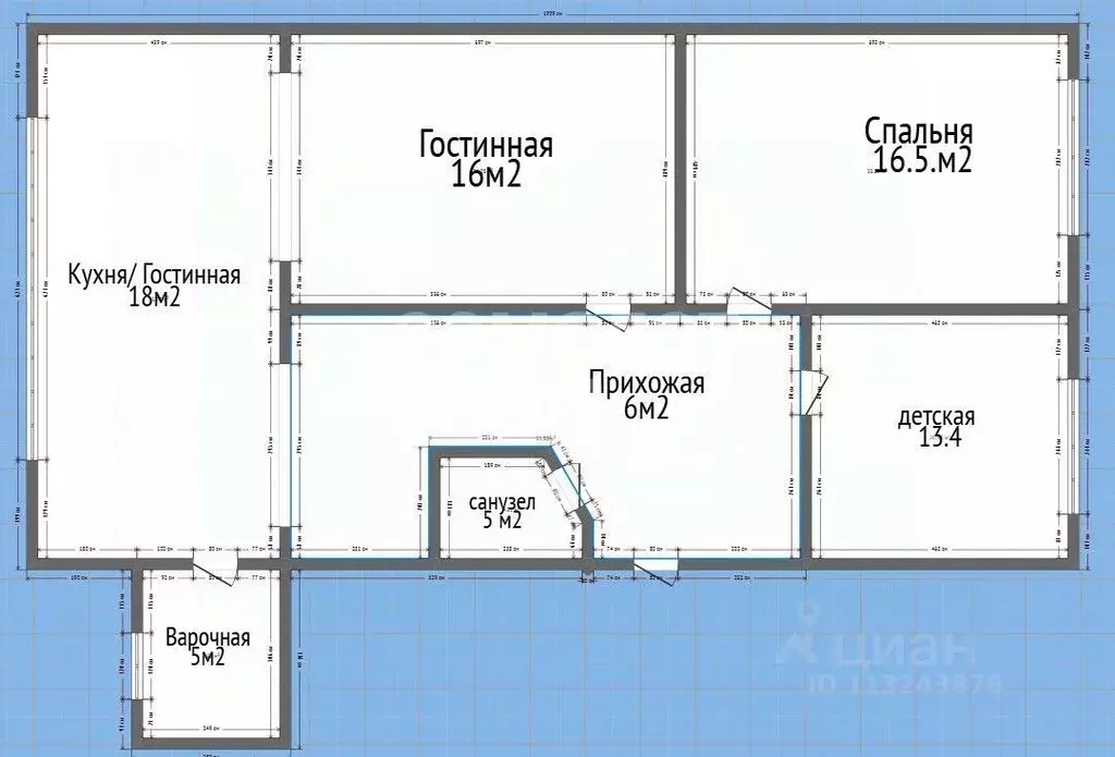 3-к кв. Дагестан, Махачкала просп. Имама шамиля, 56А (80.0 м) - Фото 2