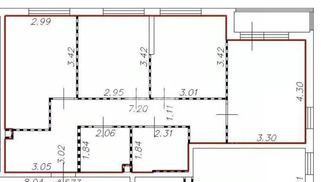 3-к кв. Москва ул. Братьев Гранат, 6 (69.5 м) - Фото 2