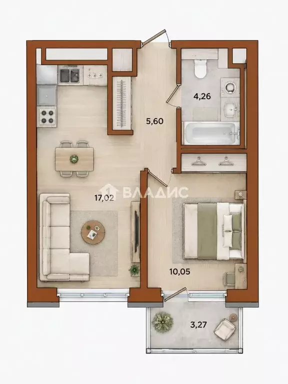 1-к кв. Санкт-Петербург Лисичанская ул., 22 (37.3 м) - Фото 2