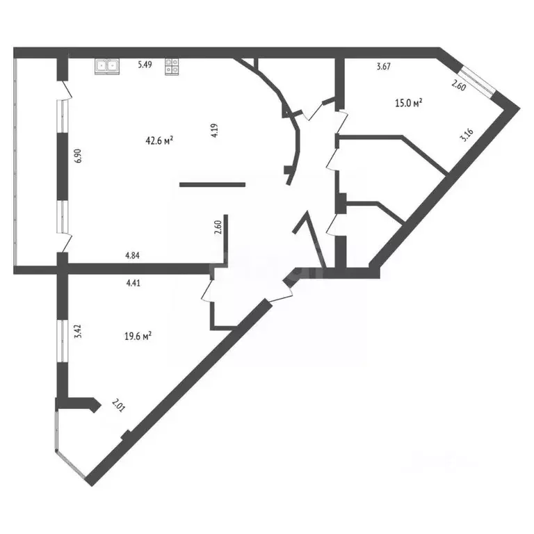 2-к кв. Ханты-Мансийский АО, Сургут Сибирская ул., 11А (105.8 м) - Фото 1