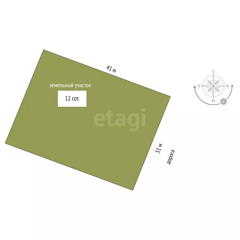 Участок в Кострома, посёлок Волжский (12 м) - Фото 1