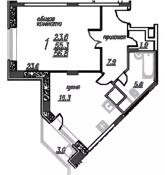 1-к кв. Московская область, Ногинск Богородский городской округ, ул. ... - Фото 2