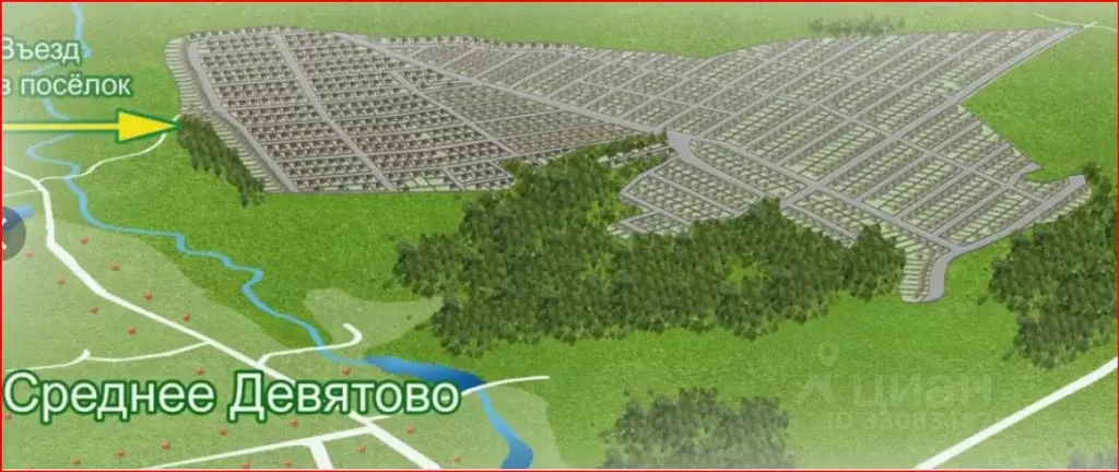 Участок в Татарстан, Лаишевский район, с. Среднее Девятово, ... - Фото 2