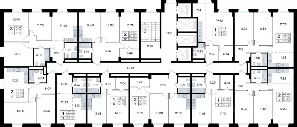 3-к кв. Приморский край, Владивосток ул. Тухачевского, 80 (71.12 м) - Фото 2