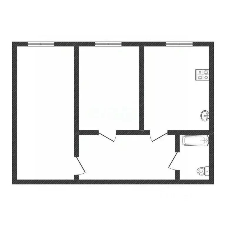 2-к кв. Алтайский край, Бийск ул. Имени Героя Советского Союза ... - Фото 1