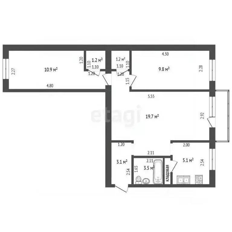 3-к кв. Саха (Якутия), Муниципальный район Хангаласский у., ... - Фото 2