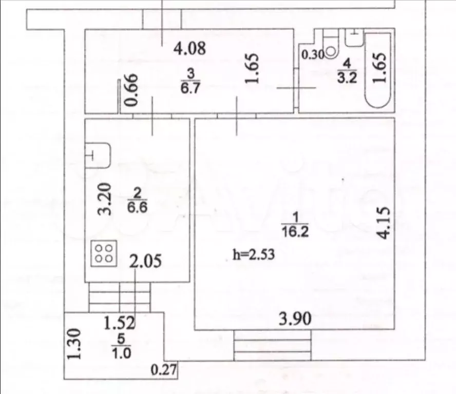 1-к. квартира, 32,7 м, 1/9 эт. - Фото 0