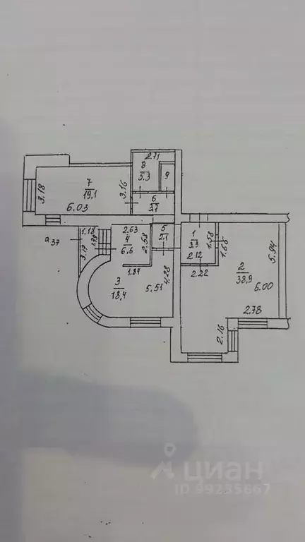 3-к кв. Рязанская область, Рязань Московский р-н, ул. Западная, 7 ... - Фото 2