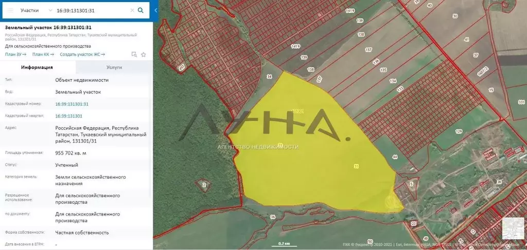 Публичная кадастровая карта тукаевского района республики татарстан