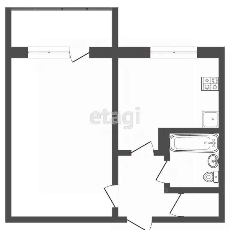 1-к кв. Мордовия, Саранск ул. Фурманова, 59 (40.0 м) - Фото 1