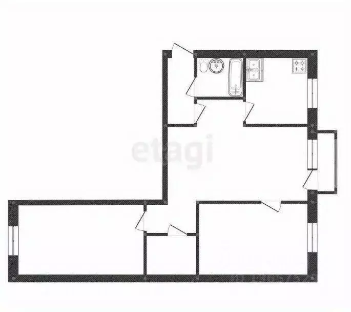 3-к кв. Иркутская область, Иркутск Дальневосточная ул., 55 (53.1 м) - Фото 2